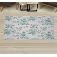 thumbnail image 1 of Botanical Decorative Rug, Vintage Floral Pattern Victorian Classic Royal Inspired Plants Modern Art, Quality Carpet for Bedroom Dorm and Living Room, 6 Sizes, Pale Seafoam, by Ambesonne, 1 of 1