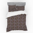 thumbnail image 1 of Botanical Duvet Cover Set, Autumn Pattern with Leaves and Pine Cones, Bedding Set with Shams and Fitted Sheet, 3 Sizes, by Ambesonne, 1 of 3