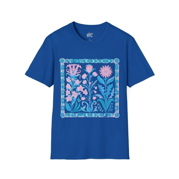 Botanical Elegance Tee - Floral Artistry - Unisex Softstyle T-Shirt