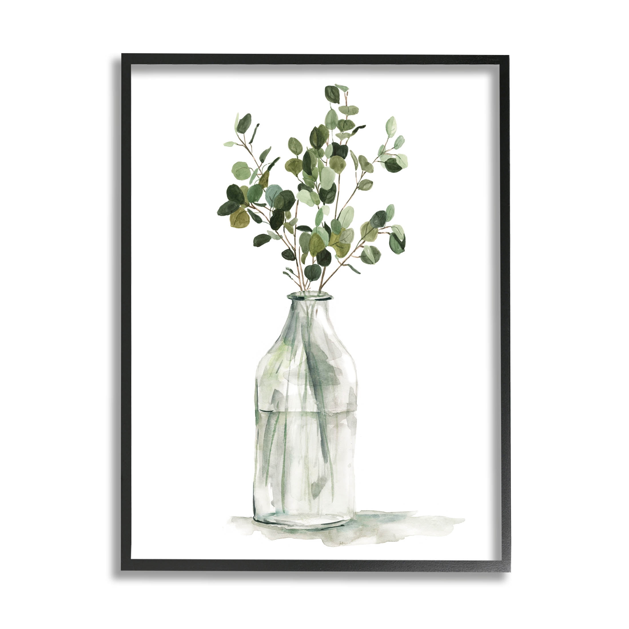 Botanical Eucalyptus Arrangement Botanical & Floral Graphic Art Black Framed Art Print Wall Art