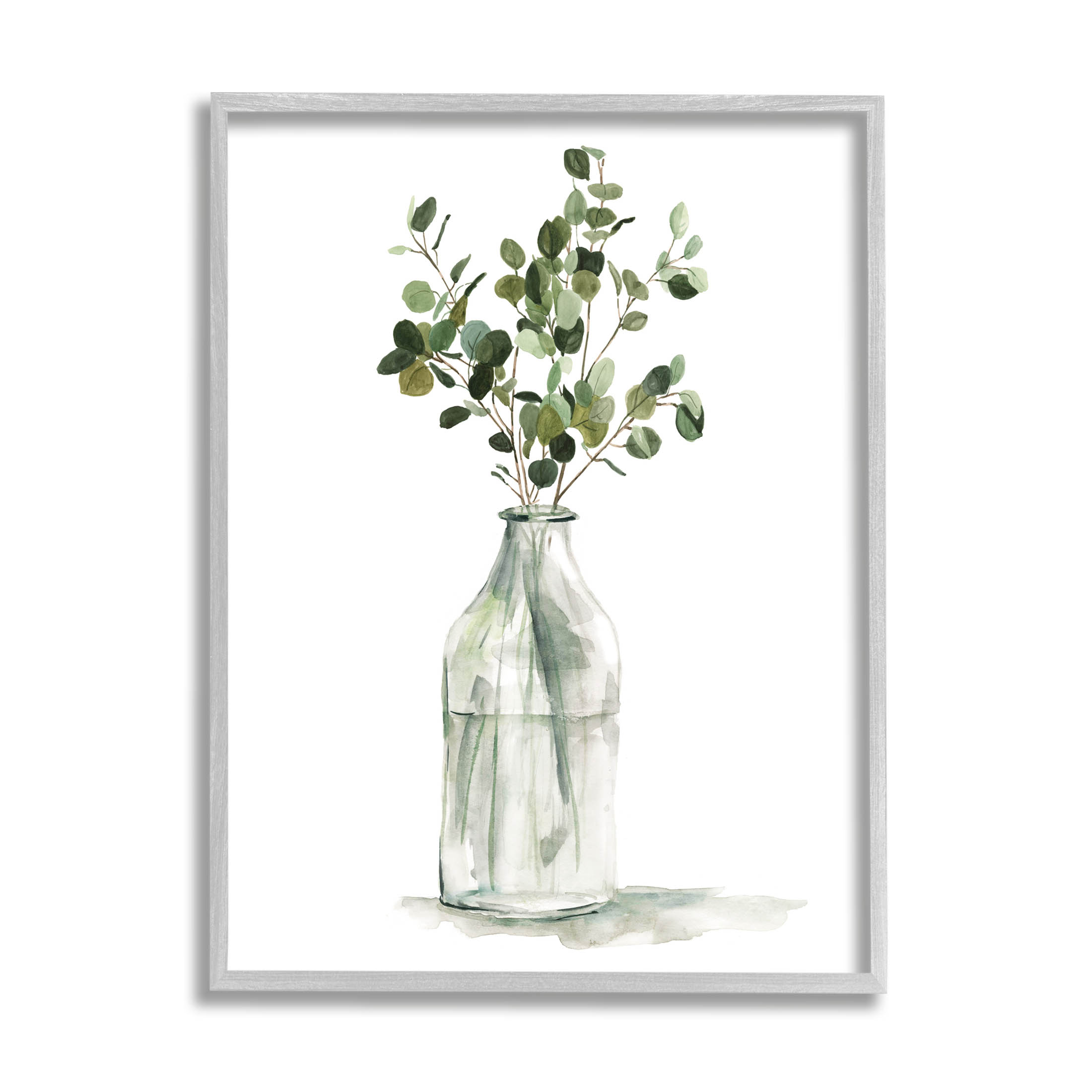 Botanical Eucalyptus Arrangement Botanical & Floral Graphic Art Gray Framed Art Print Wall Art
