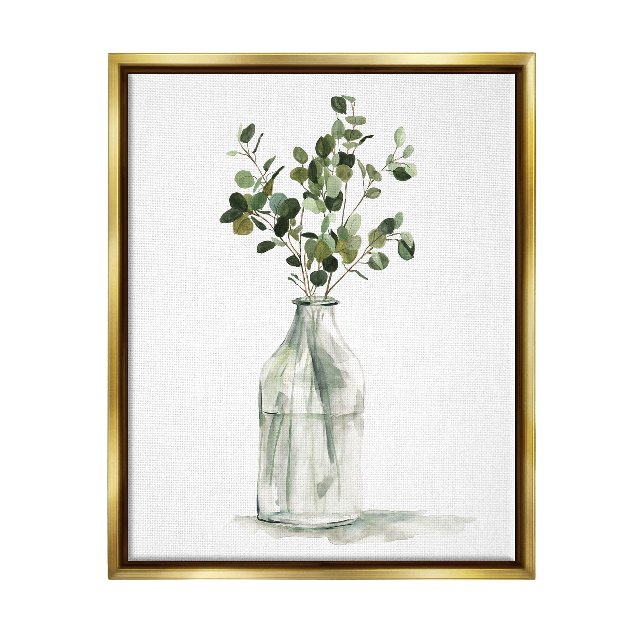 Botanical Eucalyptus Arrangement Botanical & Floral Graphic Art Metallic Gold Framed Art Print Wall Art