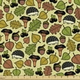 thumbnail image 1 of Ambesonne Botanical Fabric by the Yard Upholstery, Autumn Leaves Chestnut, 10 Yards, Multicolor, 1 of 5