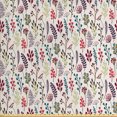 thumbnail image 1 of Ambesonne Botanical Fabric by the Yard Upholstery, Creative Leafy Branches, 2 Yards, Eggshell and Multicolor, 1 of 4