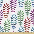thumbnail image 1 of Ambesonne Botanical Fabric by the Yard Upholstery, Watercolor Branches Art, 3 Yards, Multicolor, 1 of 5