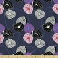 thumbnail image 1 of Ambesonne Botanical Fabric by the Yard Upholstery, Tulips and Poppies Motif, 3 Yards, Multicolor, 1 of 5