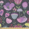 thumbnail image 1 of Botanical Fabric by the Yard, Spring Garden with Freshly Blooming Wildflowers and Herbs Colorful Composition, Decorative Upholstery Fabric for Chairs & Home Accents, Multicolor by Ambesonne, 1 of 5