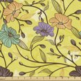thumbnail image 1 of Ambesonne Botanical Fabric by the Yard Upholstery, Rural Floral Woodland, 1 Yard, Multicolor, 1 of 5