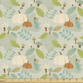 thumbnail image 1 of Ambesonne Botanical Fabric by the Yard Upholstery, Autumn Dotted Mushrooms, 10 Yards, Multicolor, 1 of 5