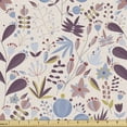 thumbnail image 1 of Ambesonne Botanical Fabric by the Yard Upholstery, Pastel Floral Composition, 1 Yard, Eggshell Multicolor, 1 of 5