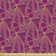 thumbnail image 1 of Ambesonne Botanical Fabric by the Yard Upholstery, Branches Exotic Nature, 2 Yards, Dark Magenta Amber, 1 of 5