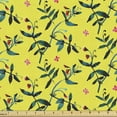 thumbnail image 1 of Ambesonne Botanical Fabric by the Yard Upholstery, Wild Floral Spring Garden, 1 Yard, Yellow Dark Teal, 1 of 5