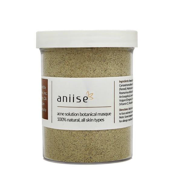 Botanical Face and Skin Mask for Acne Prone Skin, Scars and Dark Spots Treatment by Aniise