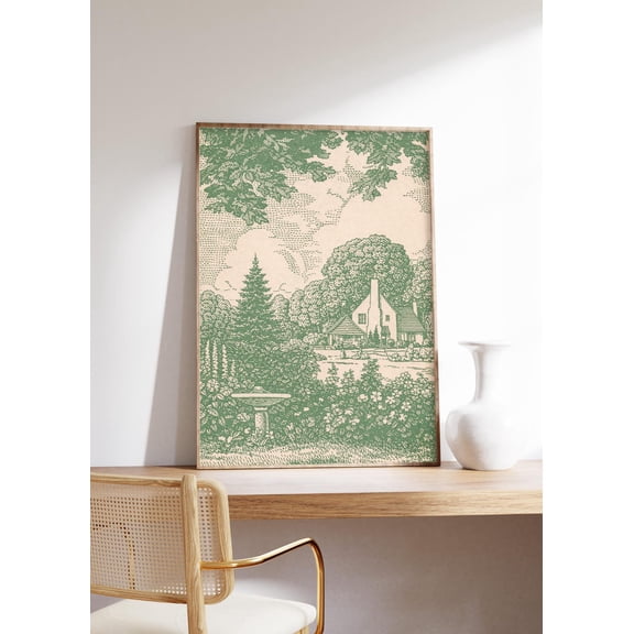 Botanical Farmhouse Decor Toile Wall Art