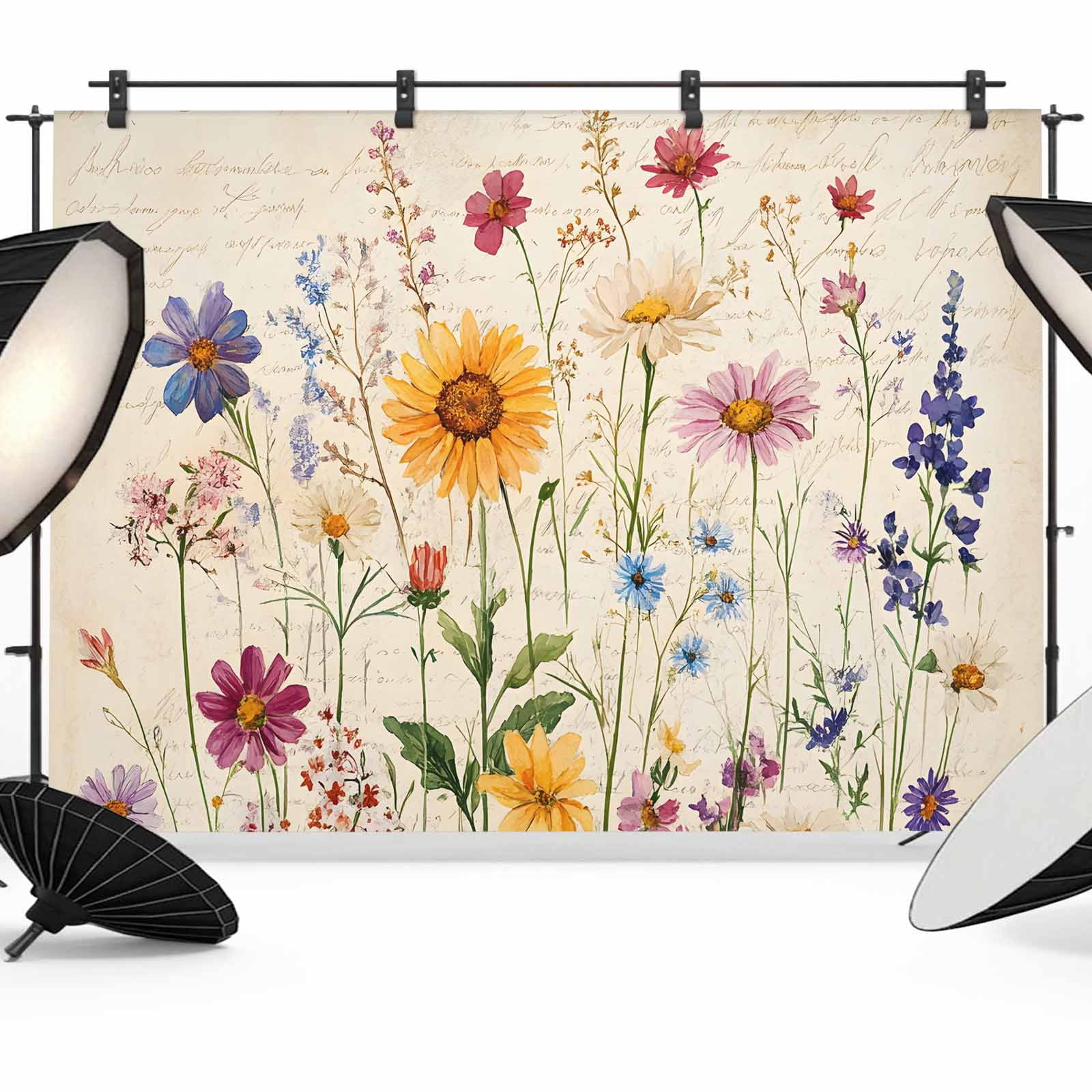 Botanical Backdrop Botanical Floral Backdrop for Photoshoot,Photography Photo Studio ...