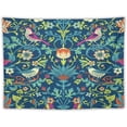 thumbnail image 1 of Botanical Floral Bird Tapestry Wall Hanging, Vintage Rustic Aesthetic Decorative Art for Bedroom or Living Room, 40"x30", 1 of 6