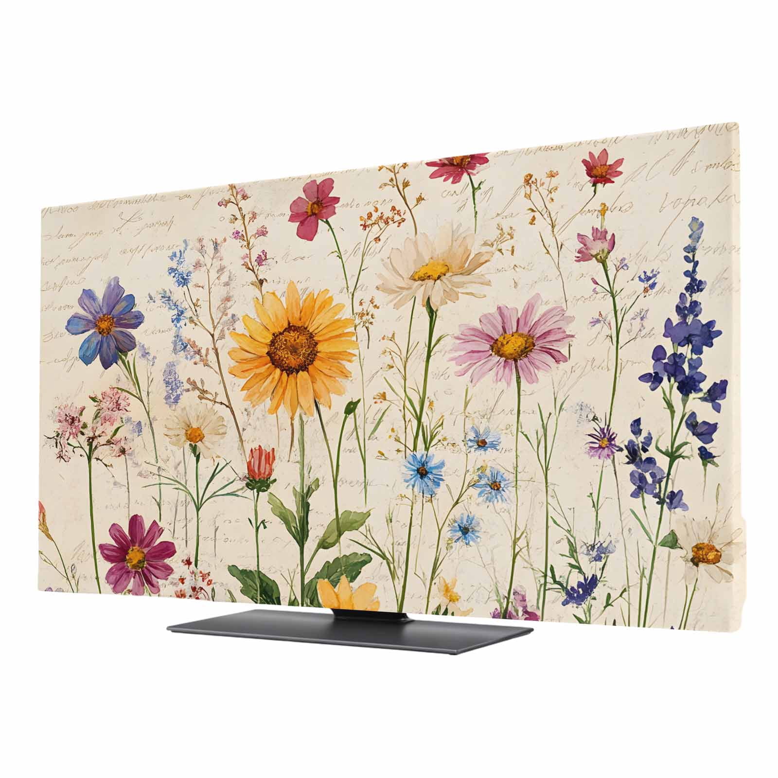 Botanical Floral Elastic Indoor TV Cover 50
