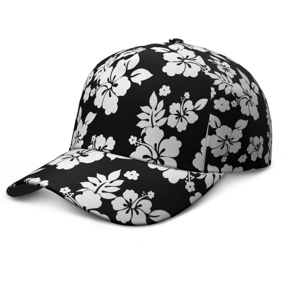 Botanical Floral Print Baseball Cap – Vintage Adjustable Dad Hat with Artistic Watercolor Flower Pattern, Comfortable Washed Cap for Garden Lovers