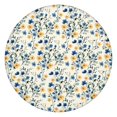 thumbnail image 1 of Botanical Floral Round Tablecloth with Elastic Edge, Durable Water-Resistant Polyester for Kitchen or Patio Table, Fits 44-52 Inch Surface, 1 of 6