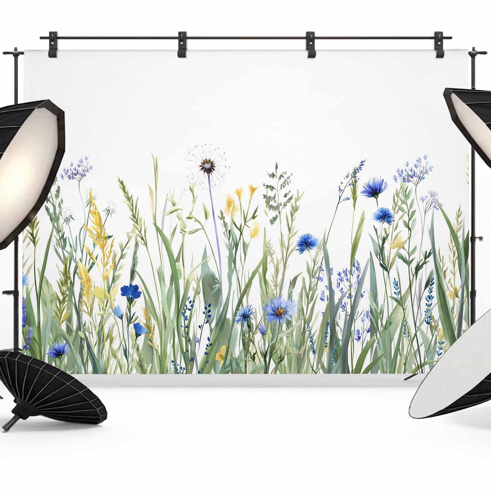 Botanical Backdrop Botanical Flower Backdrop for Photography,Fabric Photo Background ...
