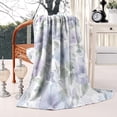 thumbnail image 1 of Botanical Flower Blanket: Ultra Soft & Warm Flannel Throw Blanket- Ideal for Kids, Adults, Home, Chair, Sofa, Couch & Bed - Vintage Style Couch Blanket, 50x60in Size, 1 of 5