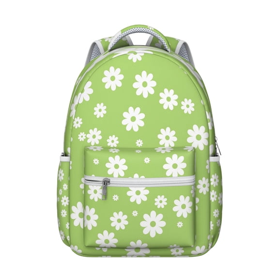 Botanical Flower Pattern Students Backpack Fashion School Backpack with Rustic Aesthetic, Adjustable Strap, Lightweight and Wear-Resistant for Student & Student