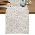 thumbnail image 1 of Botanical Flowers Table Runner 90 Inches, Country Chic Retro Floral Leaves Plants Bed Runner Dresser Scarves Tabletop for Indoor Outdoor Parties/Ceremony/Banquet, 13" x 90", 1 of 9