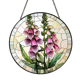 Botanical Foxglove Window Suncatcher, Floral Gift for Her