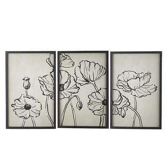 Botanical Framed Triptych - Set of 3