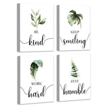 Botanical Framed Wall Art Decor for Women - Boho Wall Art for Living Room - Minimalist Wall Art Decor for Office - Modern Abstract Room Decor for Bedroom - Line Art Wall Decor - Floral Wall Decor