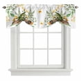 thumbnail image 1 of Botanical Frog Tie Up Valance Curtains for Windows, Kitchen Curtains Window Treatments, Butterfly Mushroom Coffee Leaf Green Short Window Shades Valances for Bedroom Bathroom Cafe 54"x18", 1 of 8