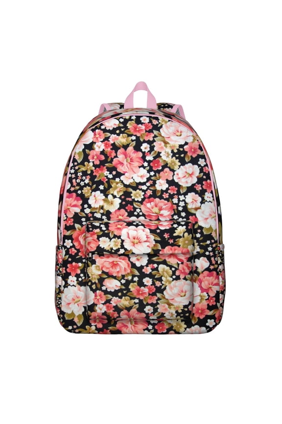 Botanical Garden Backpack - Rustic Farmhouse Waterproof Daypack with Wildflower & Bee Design (Nature Inspired)