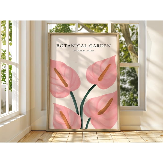 Botinical Ard Botanical Garden Floral Pastel Flower Market Botanical Art Alternate ...