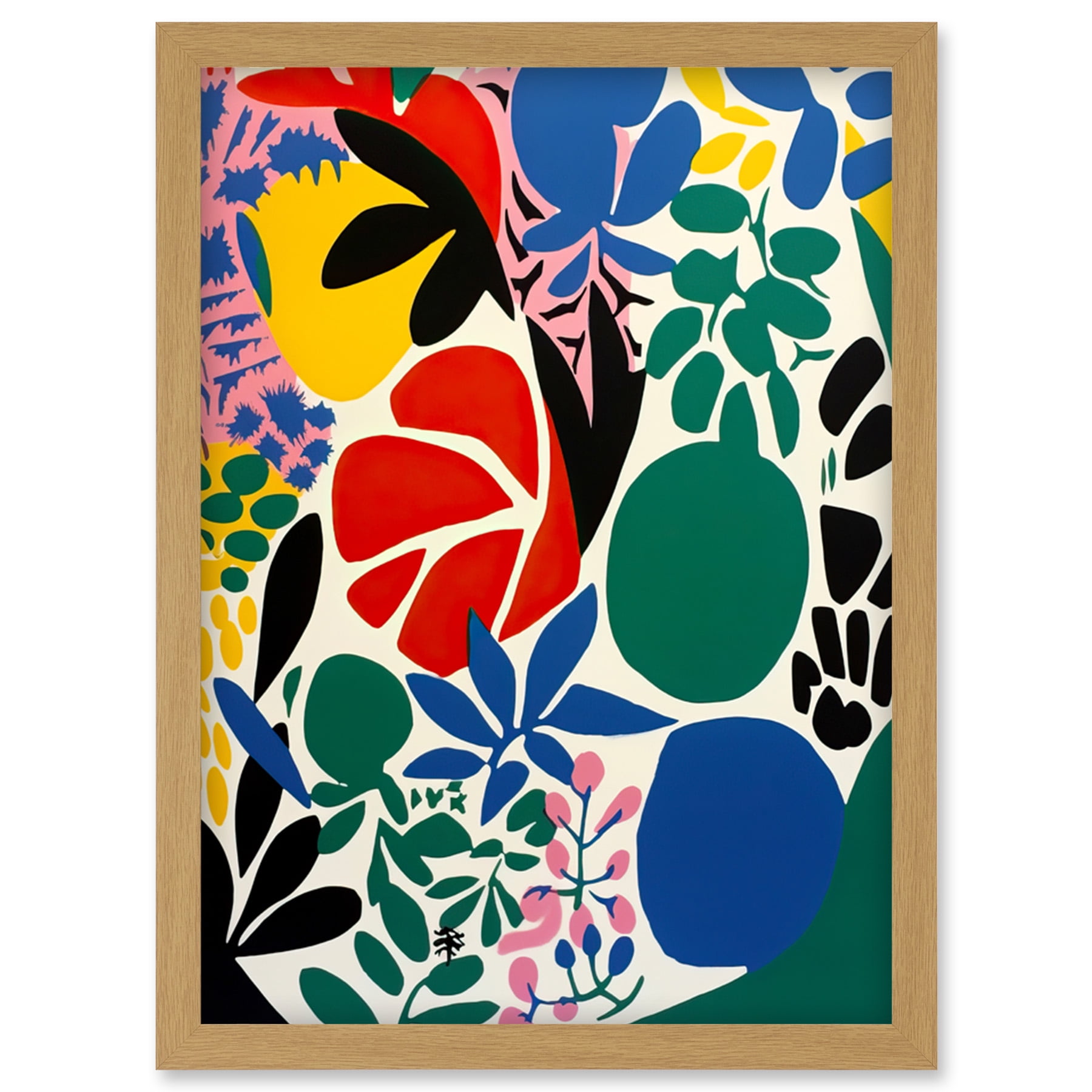 Botanical Garden Henri Matisse Inspired Acrylic Painting Abstract