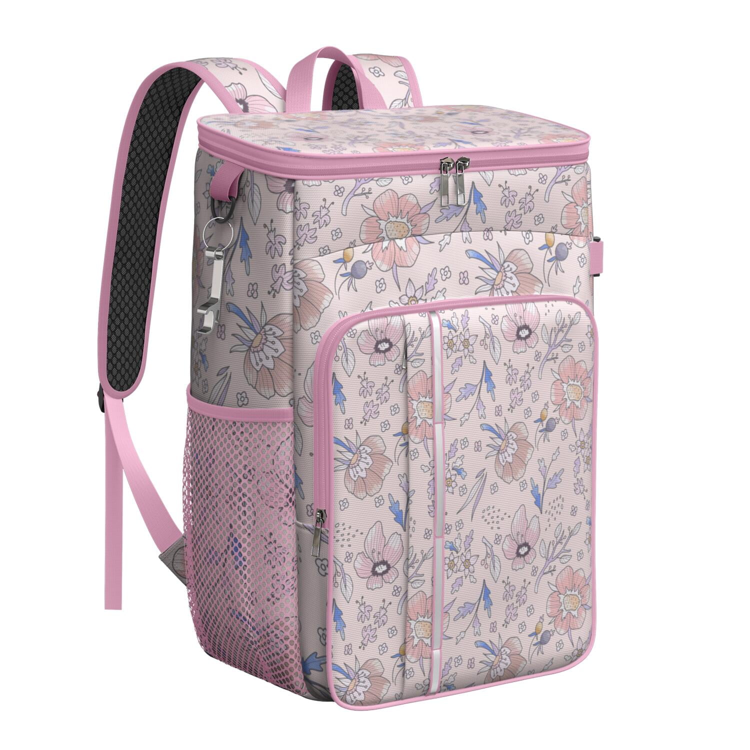 Botanical Garden Print Backpack Cooler, Insulated Leakproof 