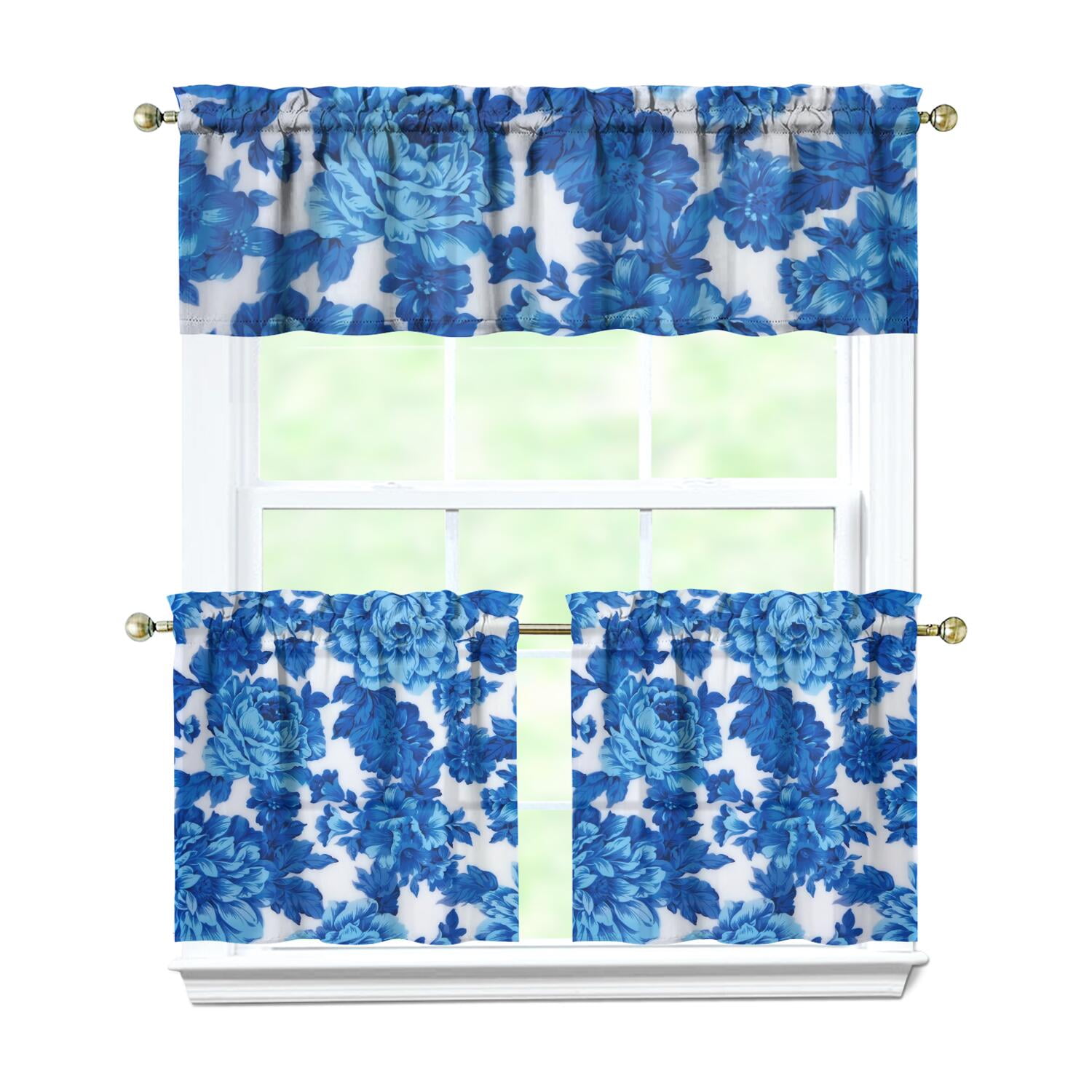 3 Piece - Kitchen Curtain - Lena – Glory Home Design