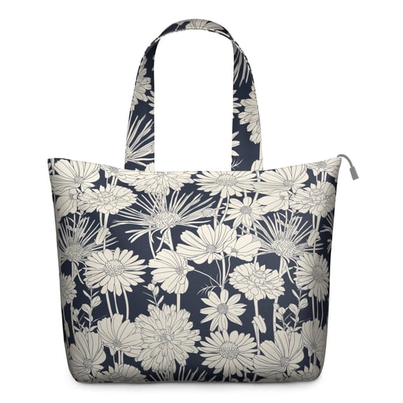 Botanical Garden Print Large Capacity Weekender Bag, Lightweight Carry-On Tote with Durable Handles for Women Travelers