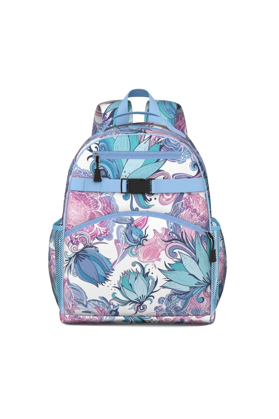 Botanical Garden Print Student Backpack Lightweight and Durable School Backpack with Adjustable Straps Chest Buckle Water-resistant for Student and Students Daily Use