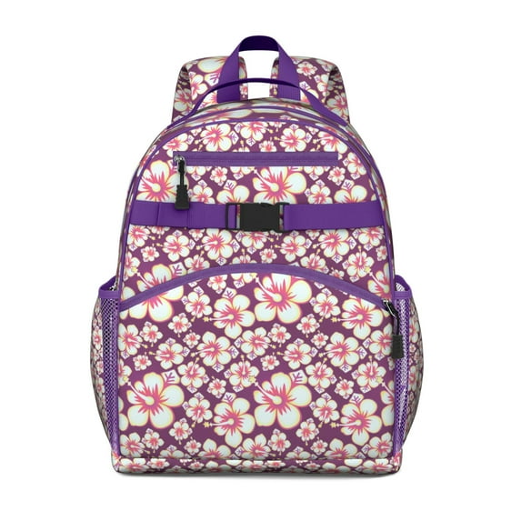 Botanical Garden Print Toddler Backpack Spacious Durable School Backpack with Chest Strap Adjustable Shoulder Straps for Daily Use
