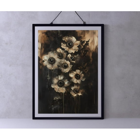 Botanical Goth Print, Victorian Gothic Home Decor, Witchy Goth Room, Dark Cottagecore, Macabre Wall Art, Surreal Collage, Forestcore Wall Art, Modern Wall Decor, 8x12 UNFRAMED