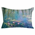 Botanical Green Purple Throw Pillow Cover 24 x 36 Inch Decorative ...
