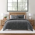 thumbnail image 1 of Botanical Grey 4-Piece Stonewashed Jacquard Comforter Set - King, 1 of 6