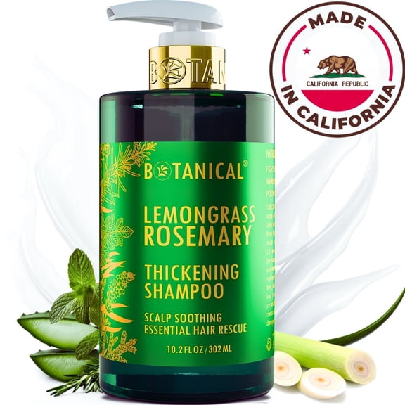 Botanical Hair Growth Lab Lemongrass Rosemary Hair Loss Shampoo 10.2 oz