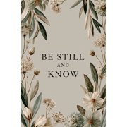 Botanical Inspirational Wall Art Poster - Be Still and Know | Mindfulness Decor  Rolled Canvas