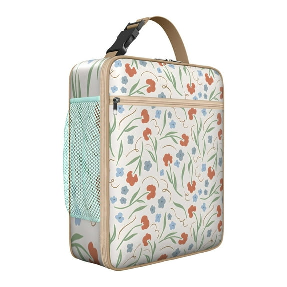 Botanical Insulated Lunch Bag Box Student Reusable Lunch Tote Bag Lightweight Lunch Box Containers Picnic Camping
