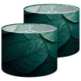 thumbnail image 1 of Botanical Lampshades 2 Pack Textured Green Leaf Rich Details Depth Tropical 13"x13"x10" Light Shade for Table Lamps Floor Lamp Shades Lampshade Replacement Easy Assembly, 1 of 8