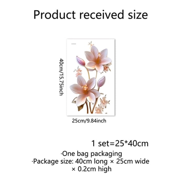 Botanical Leaves Decal Floral Wall Sticker Toilet Washroom High-quality PVC Lifelike Patterns Removable For Washroom