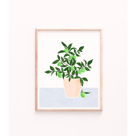 Botanical Lime Tree Art Wall Art
