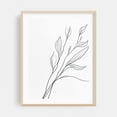 thumbnail image 1 of Botanical Line Art - Line Drawing Oak Framed Wall Art Print 16 x 20 inches, 1 of 3