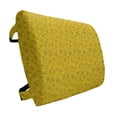 thumbnail image 1 of Botanical Lumbar Pillow, Retro Style Garden Scattered Abstract and Floral, Soft Back Cushion for Office Chairs with Adjustable Straps, 14" x 13", Khaki Yellow, by Ambesonne, 1 of 7